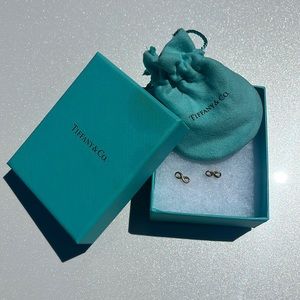 Authentic Tiffany Infinity Earrings 18k Gold